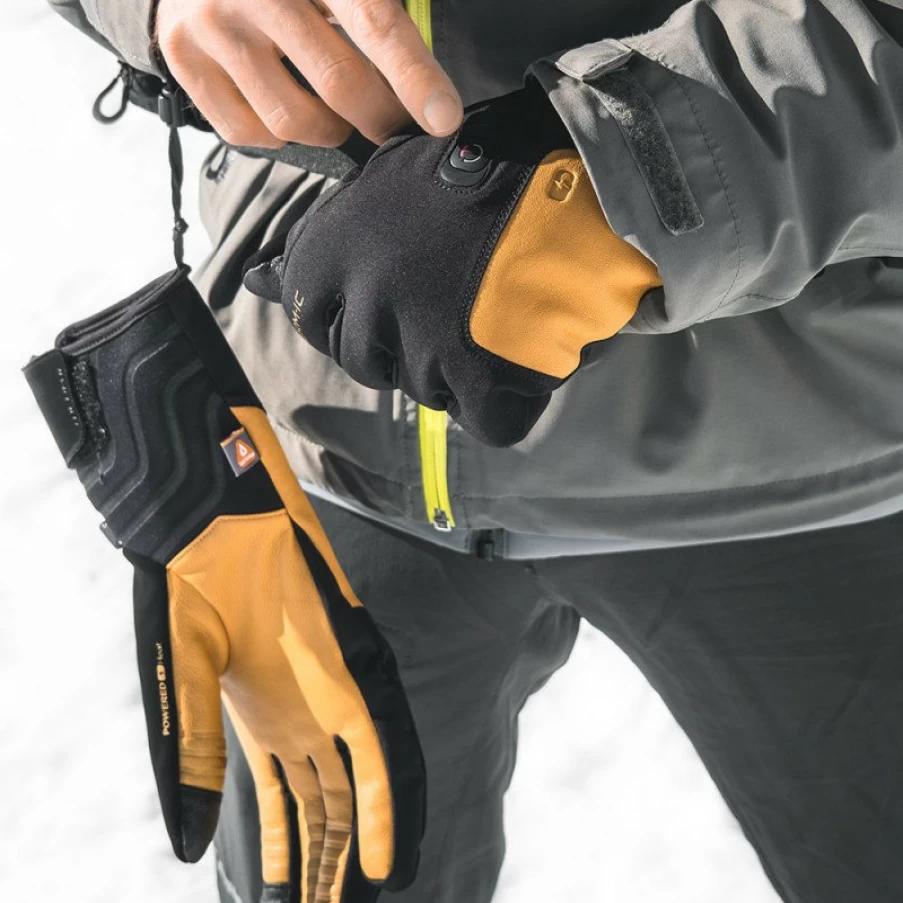 Thermic PowerGloves Ski Gloves with LED Lights for Night Skiing - Warm & Waterproof