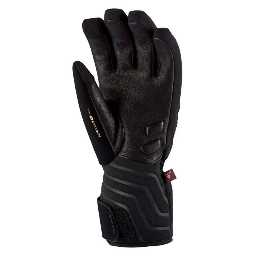Thermic Powergloves Ski Light Boost Gloves - Black Winter Sports Gloves for Enhanced Grip and Warmth
