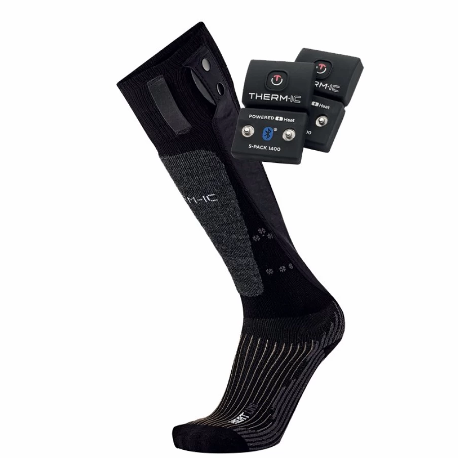 Thermic Powersocks Heat Uni + S-Pack 1400B Nd - Rechargeable Heated Socks Set for Men & Women - Winter Warm Thermal Footwear