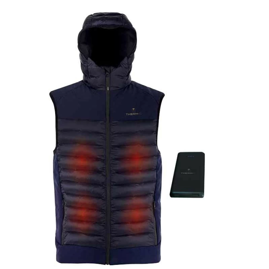 Thermic Powervest Urban Men's Heated Vest with Built-in 10000mAh Power Bank for Winter Warmth