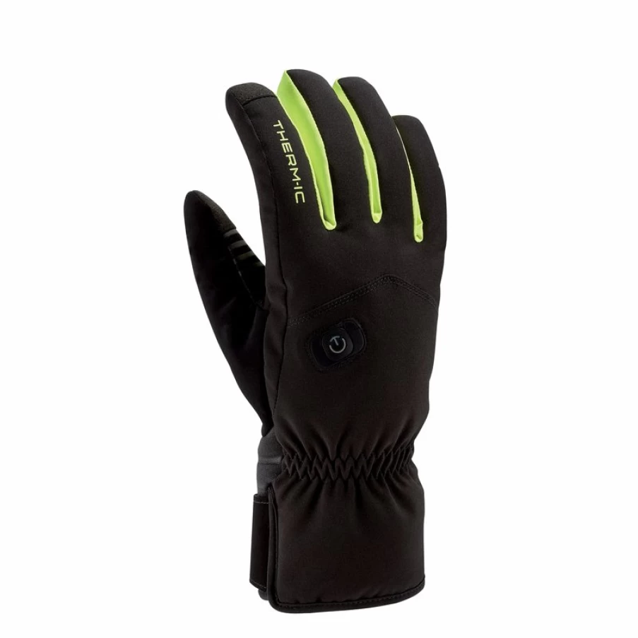 Thermic Powergloves Ski Light Boost Gloves - Black & Yellow for Enhanced Performance