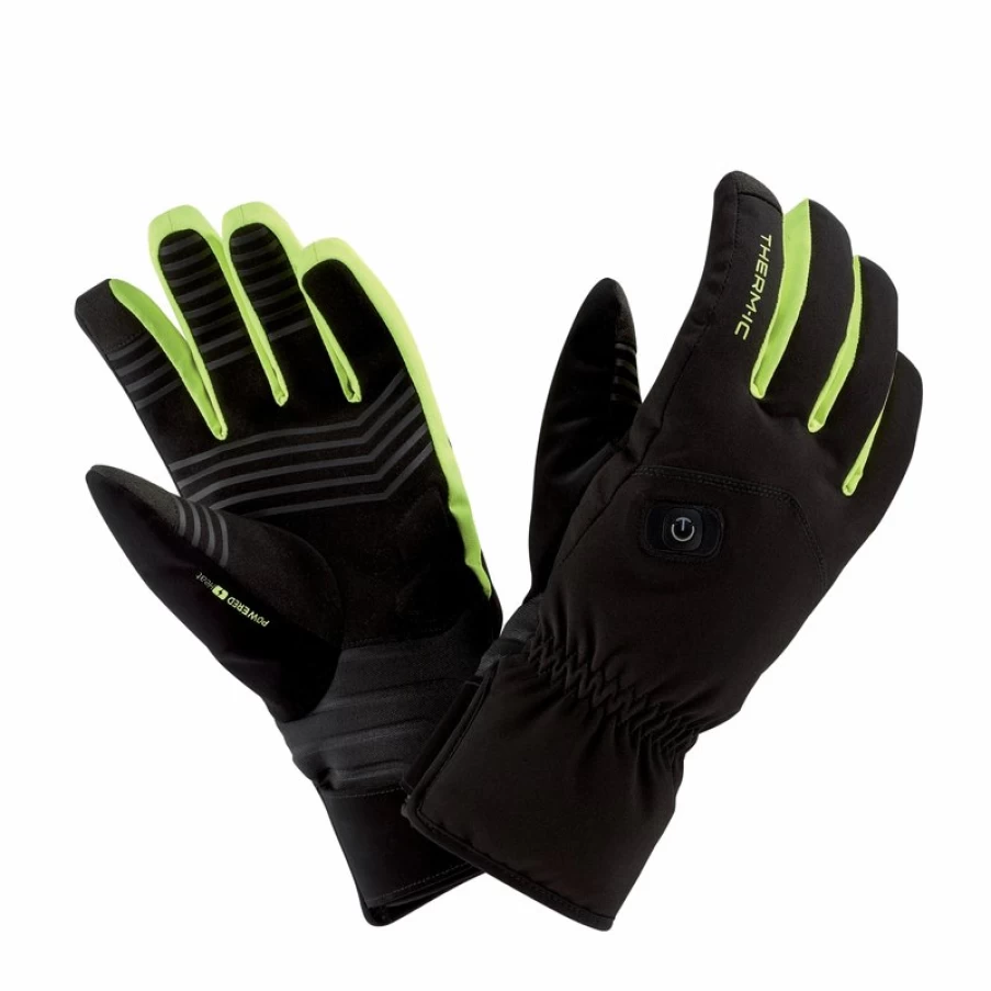Thermic Powergloves Ski Light Boost Gloves - Black & Yellow for Enhanced Performance