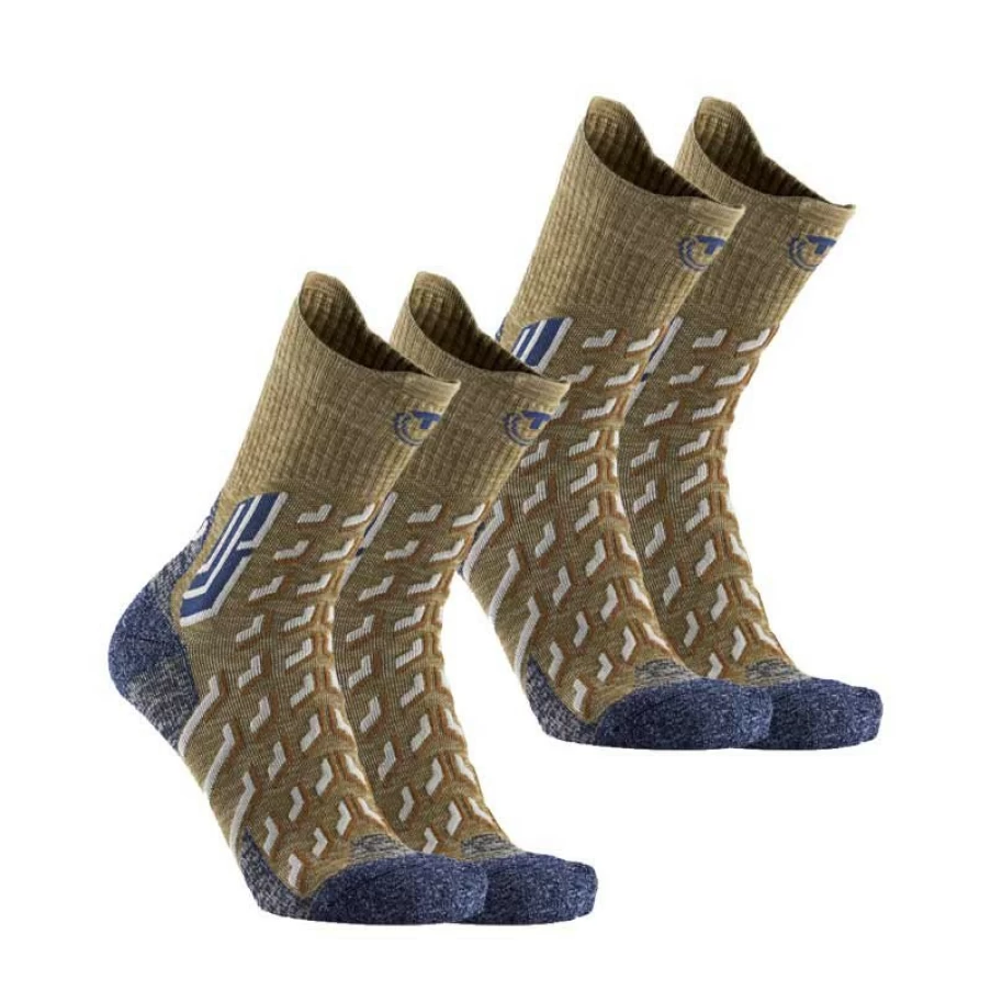 Thermic Unisex X2 Trekking Cool Crew - Lightweight Moisture-Wicking Hiking Socks for Men & Women